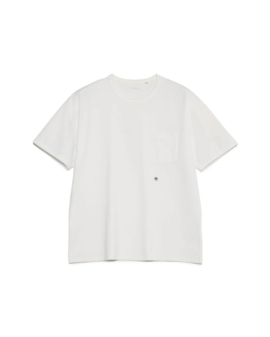 White COOLMAX Jersey Pocket Tee