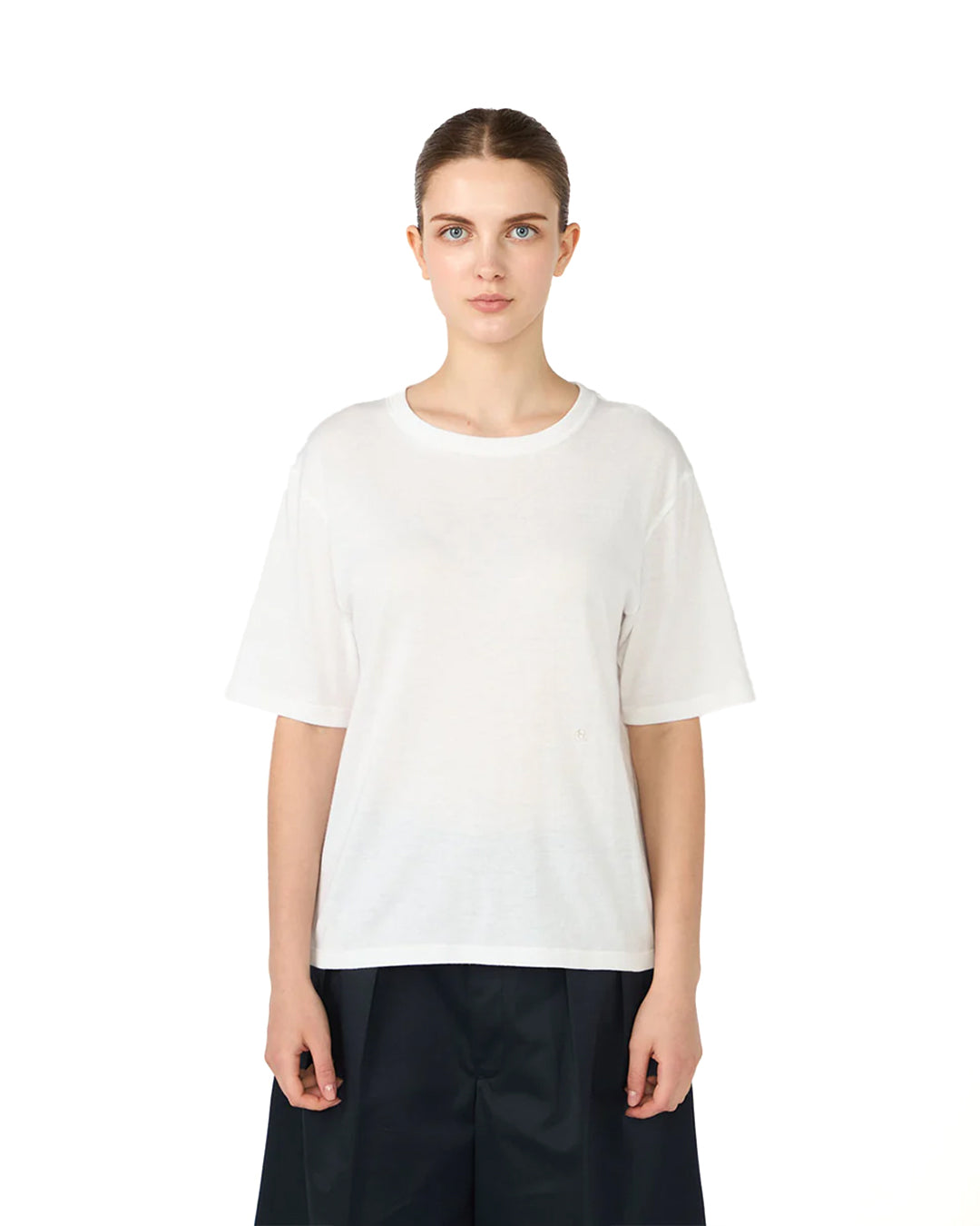 White Loopwheel COOLMAX Jersey Tee