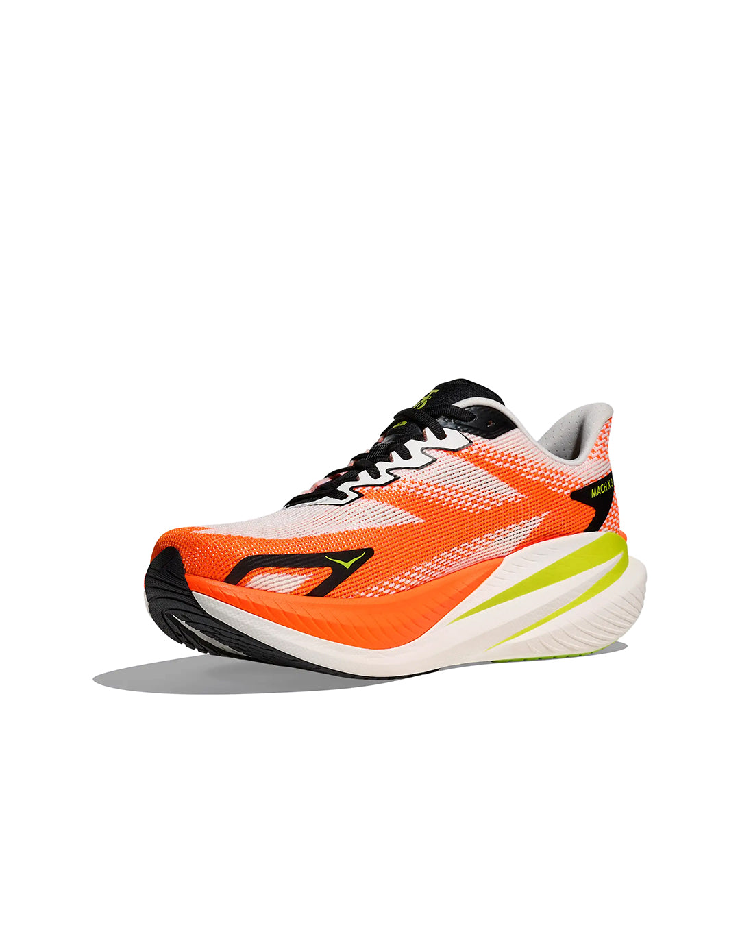 White / Neon Tangerine Mach X 3 Sneaker