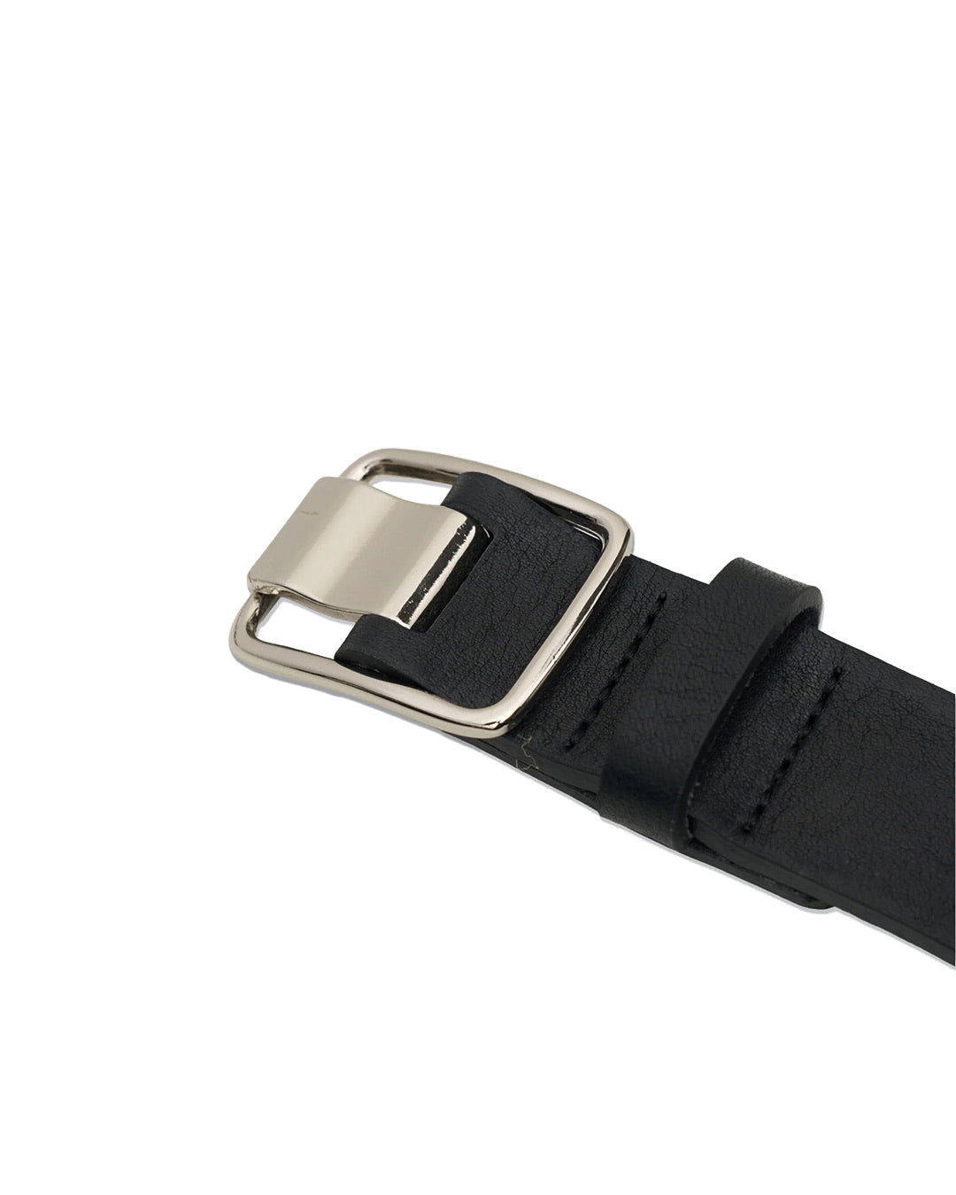 Black Leather Wide Belt