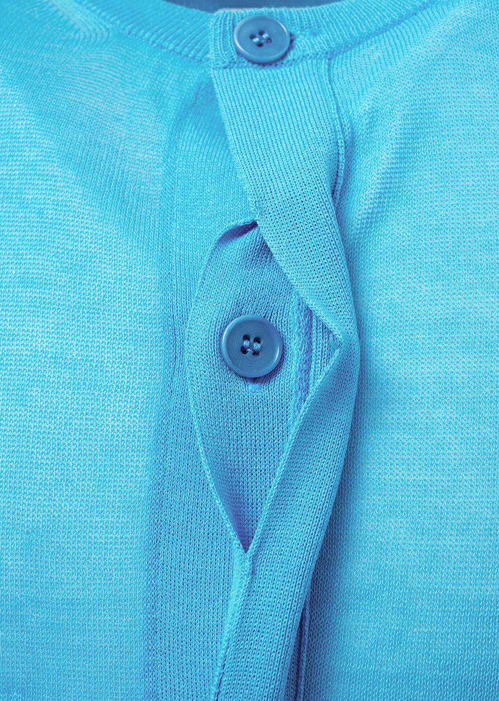 Blue Sheer Round Cardigan