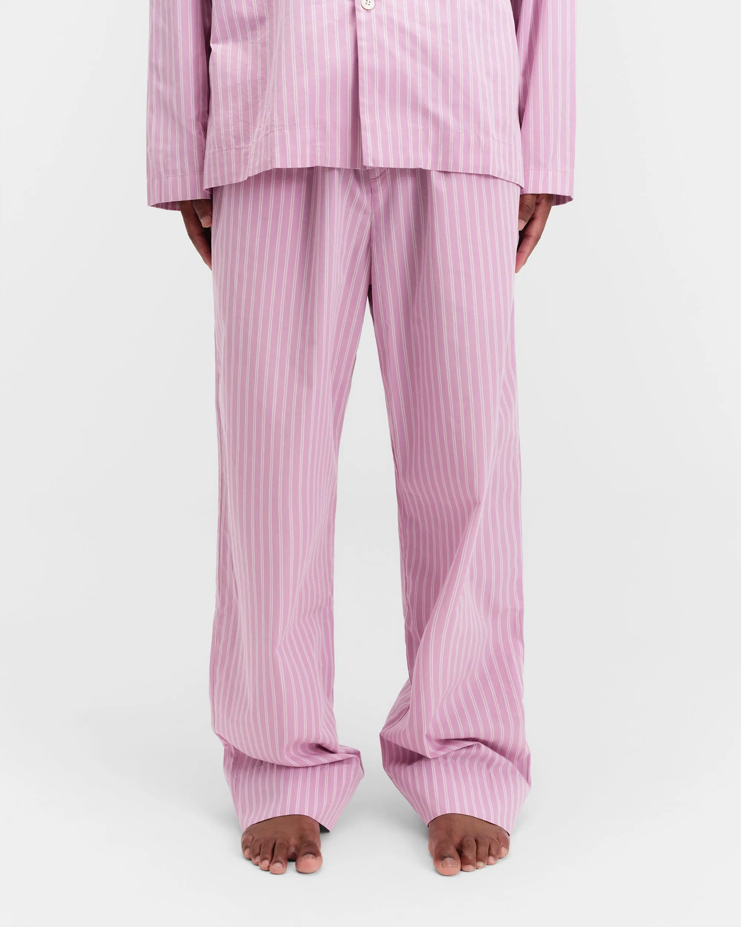 Purple Pink Stripe Cotton Poplin Pyjamas Pants