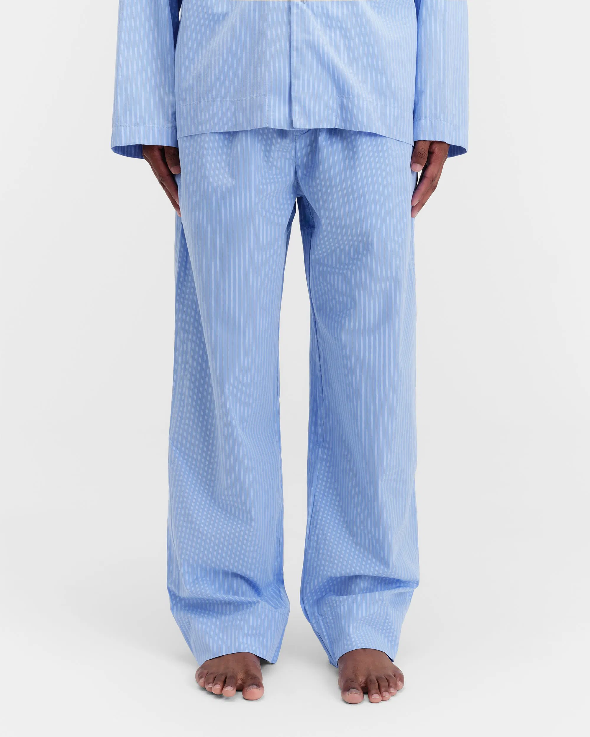 Pin Stripes Cotton Poplin Pyjamas Pants