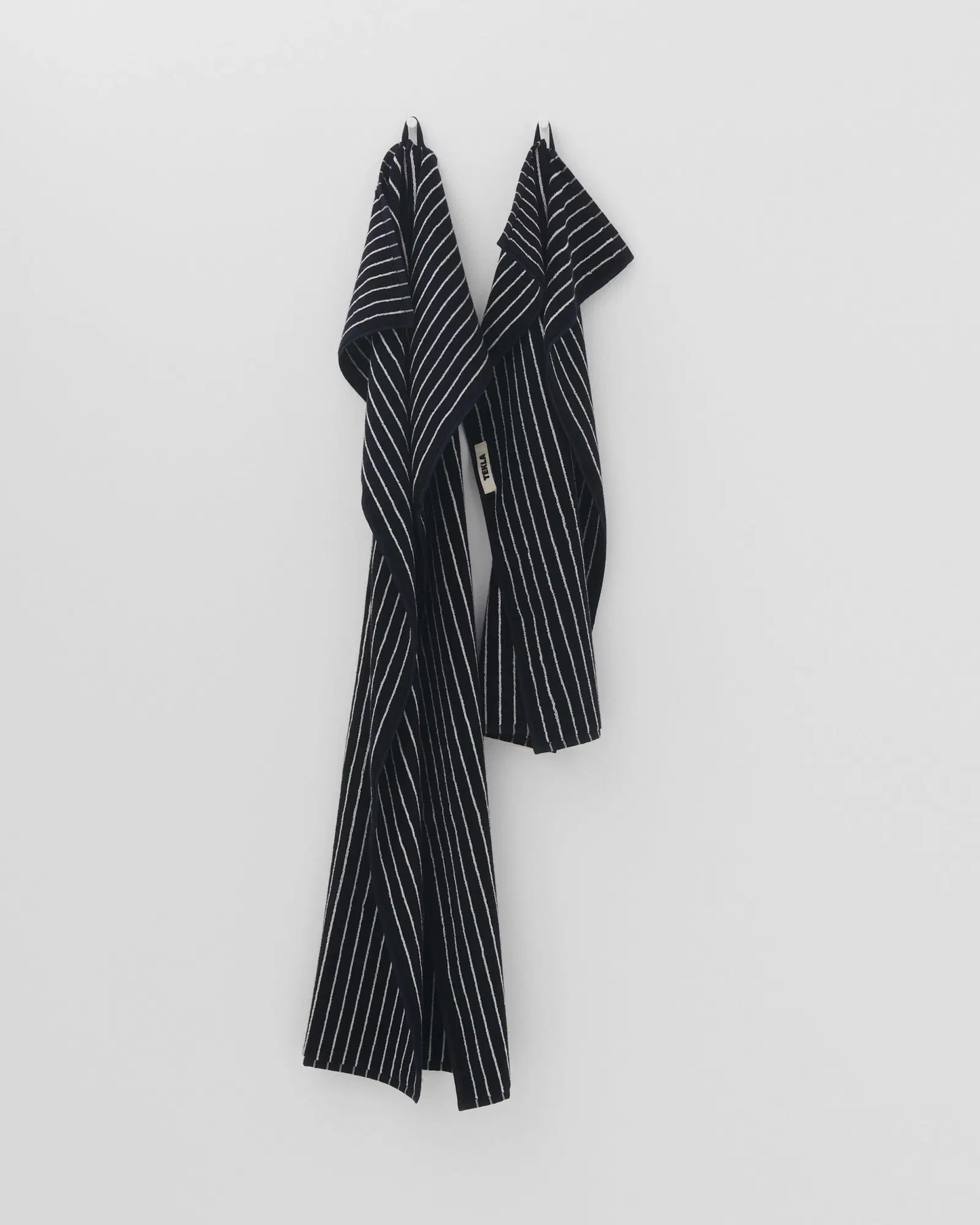 Black Stripes Terry Towel