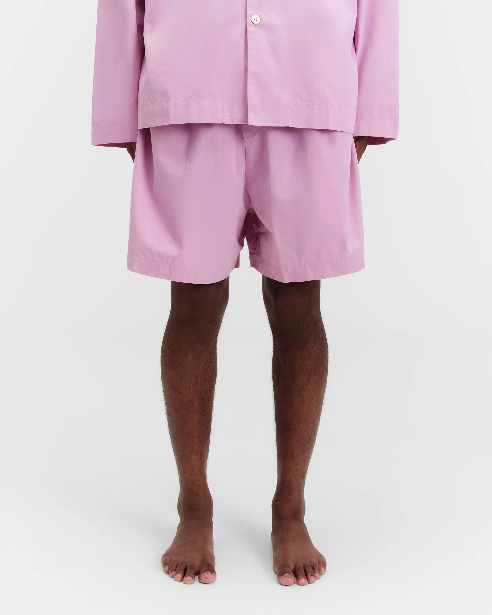 Purple Pink Cotton Poplin Pyjamas Shorts