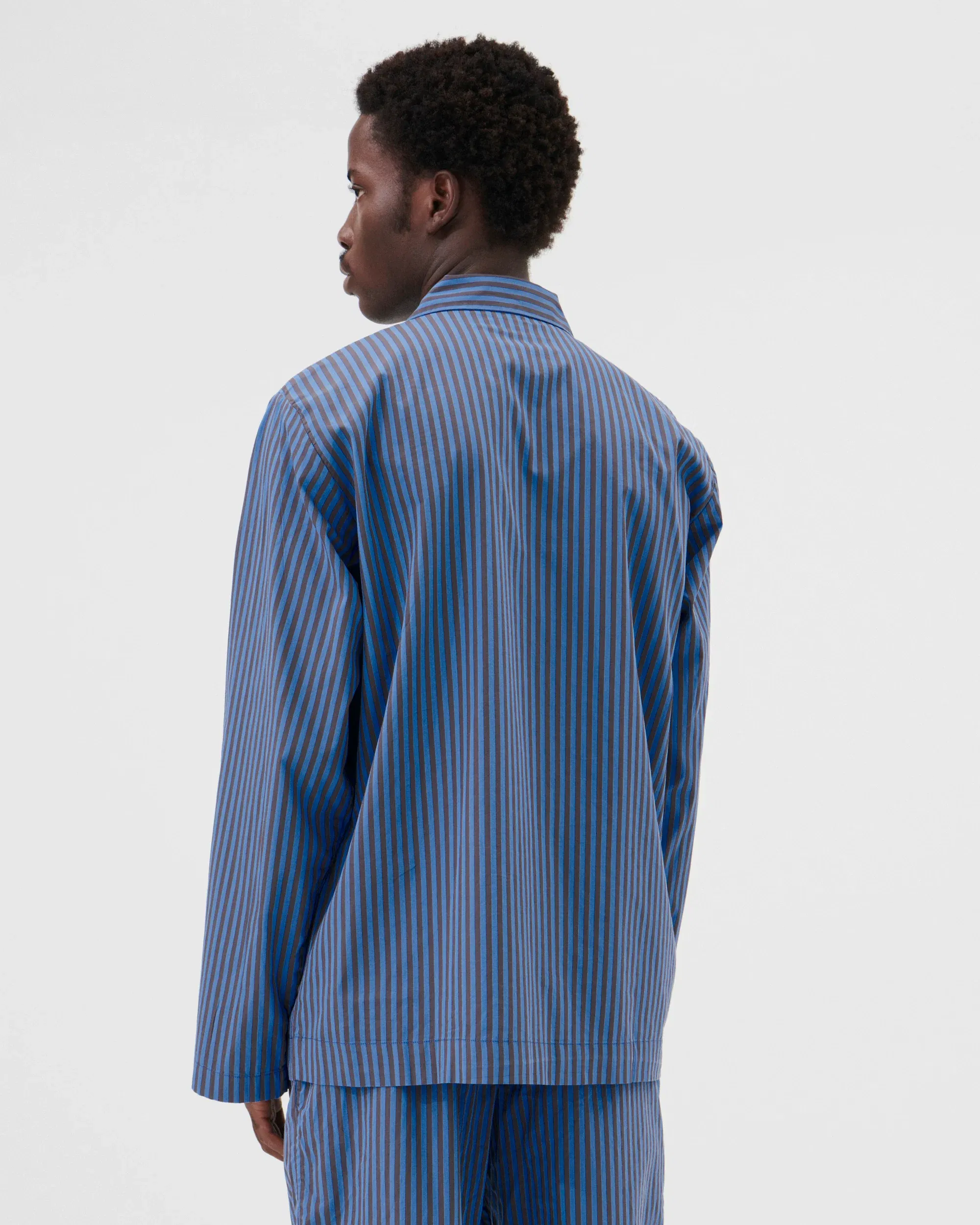 Verneuil Stripes Cotton Poplin Pyjamas Shirt