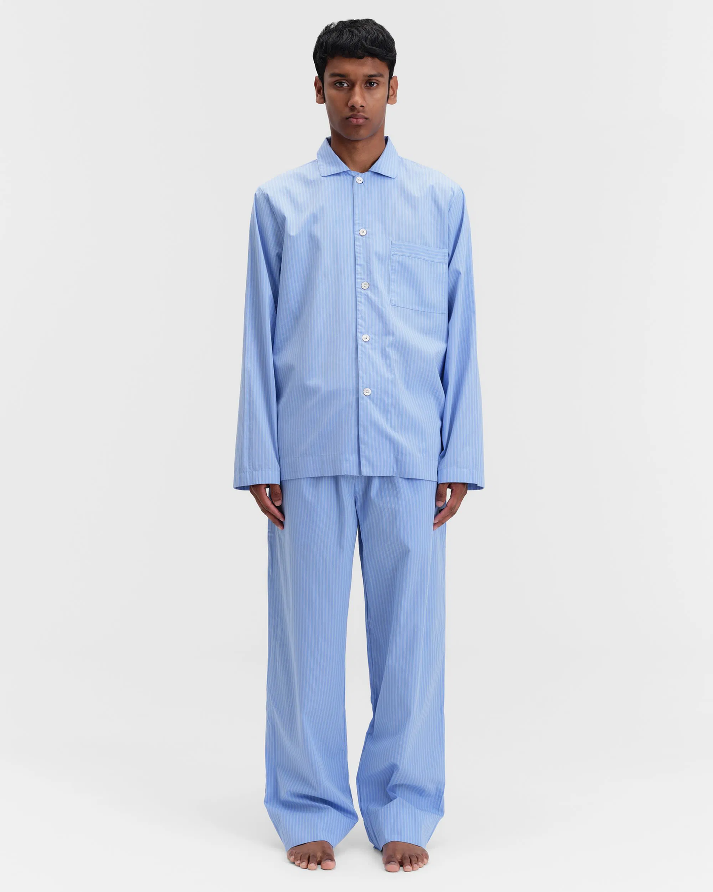 Pin Stripes Cotton Poplin Pyjamas Pants