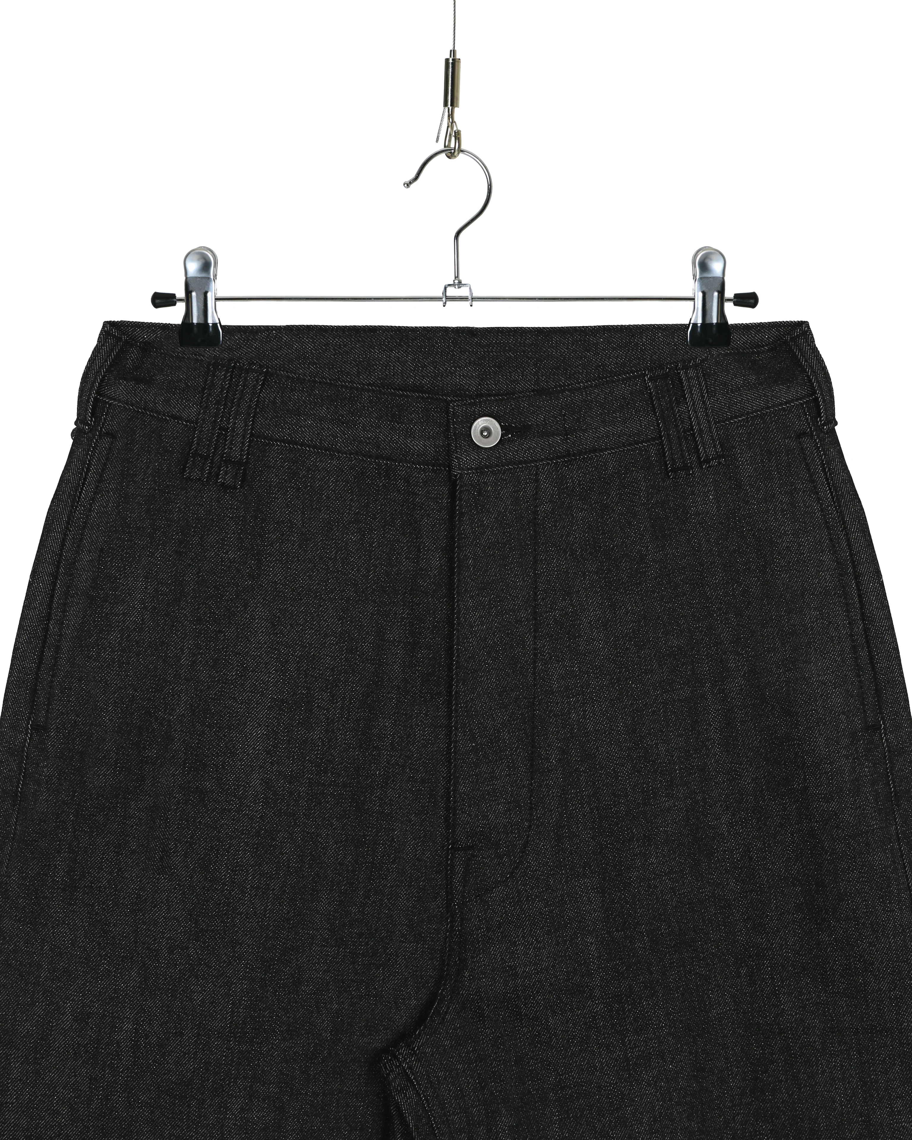 One Black Japanese Selvedge Utility Chino Pants