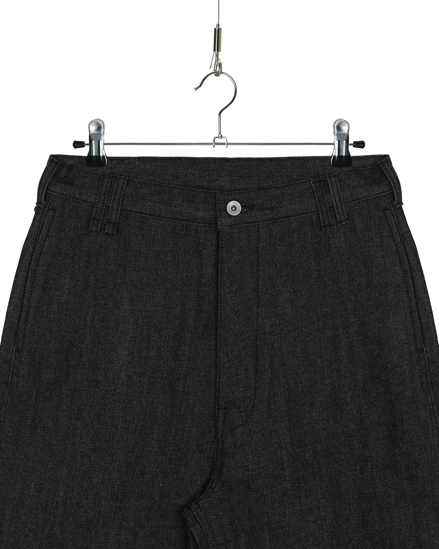 One Black Japanese Selvedge Utility Chino Pants