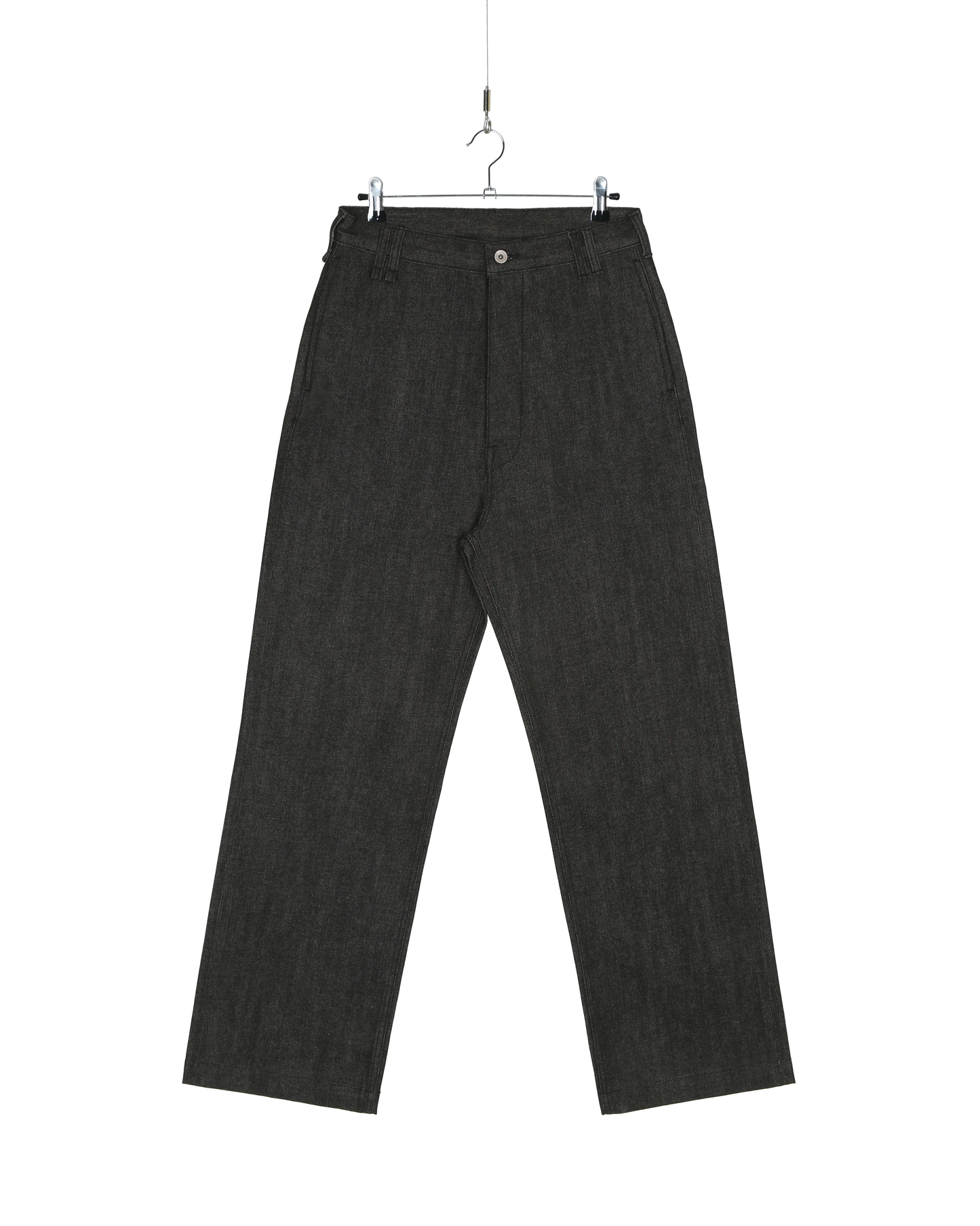 One Black Japanese Selvedge Utility Chino Pants