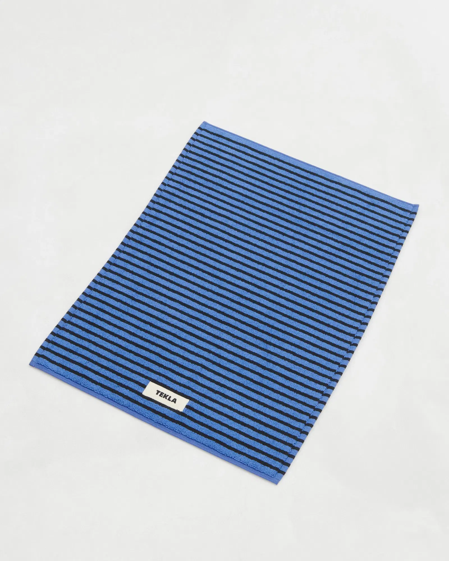 Blue & Black Terry Bath Mat