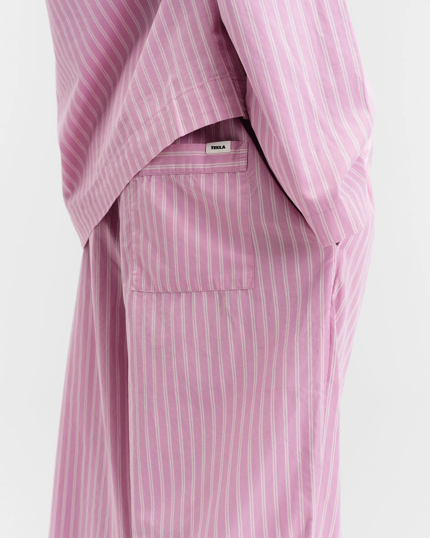 Purple Pink Stripe Cotton Poplin Pyjamas Pants