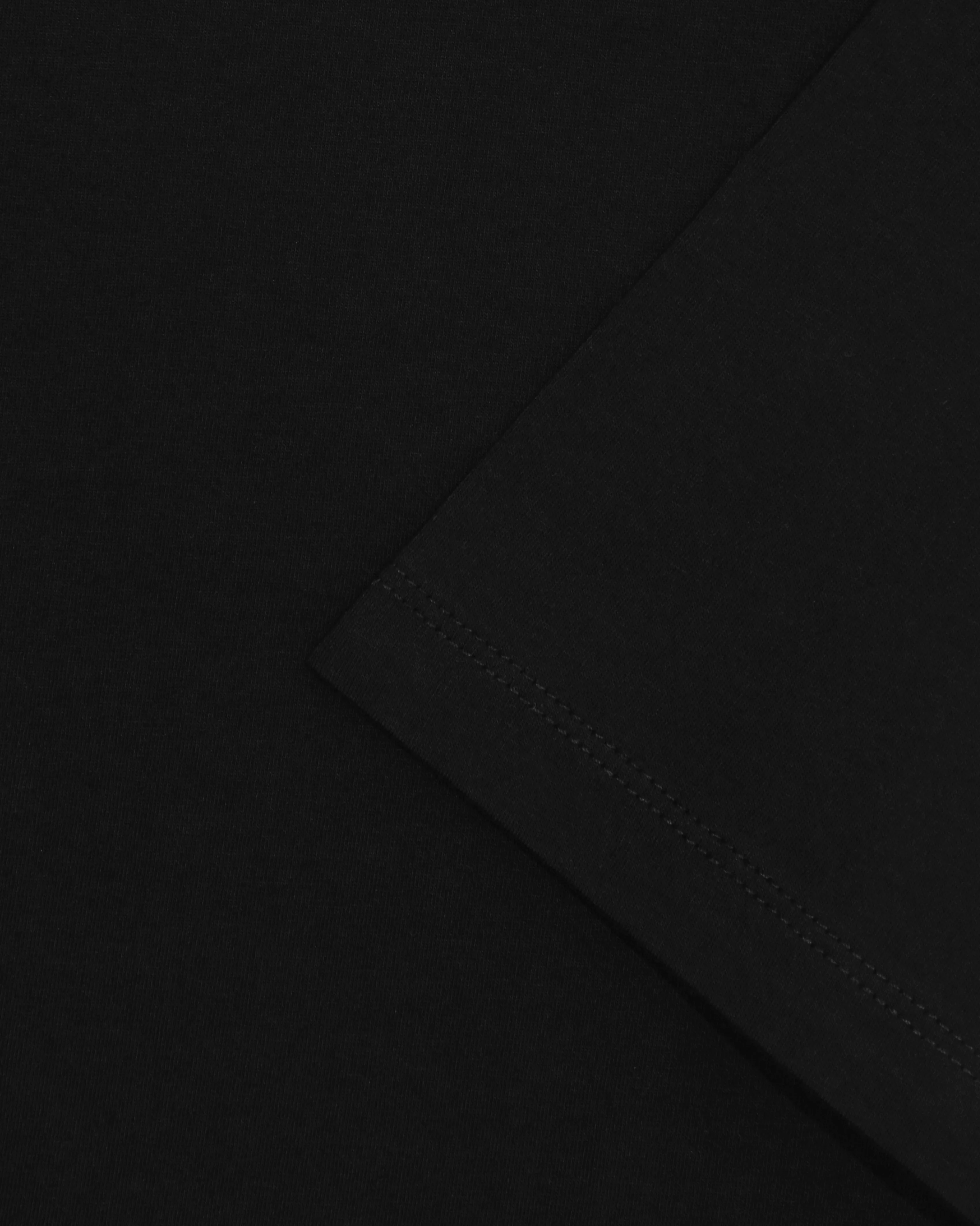 Black Silket Finished Cotton Everyday T-Shirt