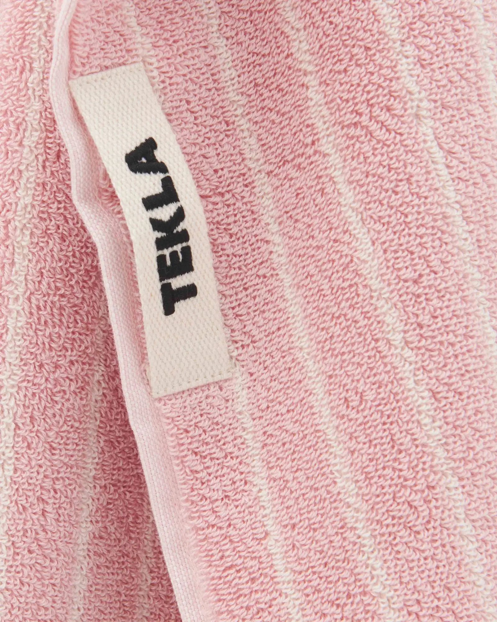 Shaded Pink Stripes Terry Towel