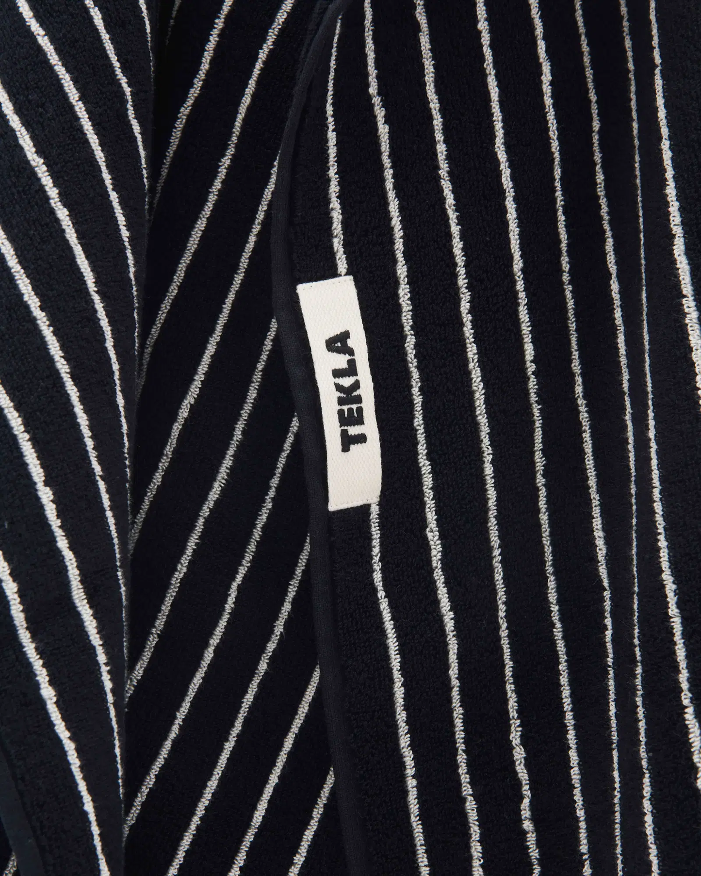 Black Stripes Terry Towel