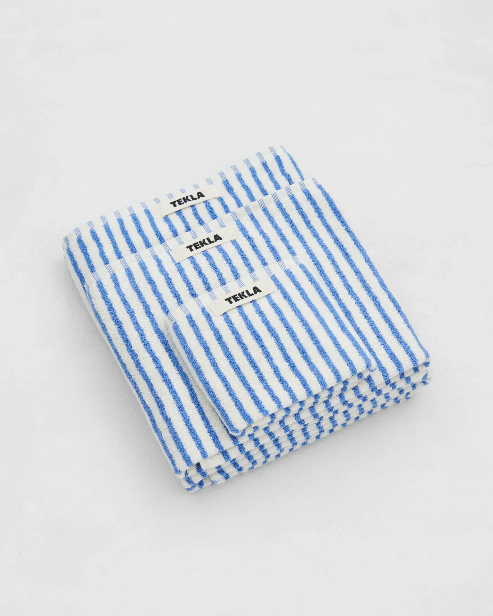 Costal Blue Stripes Terry Towel