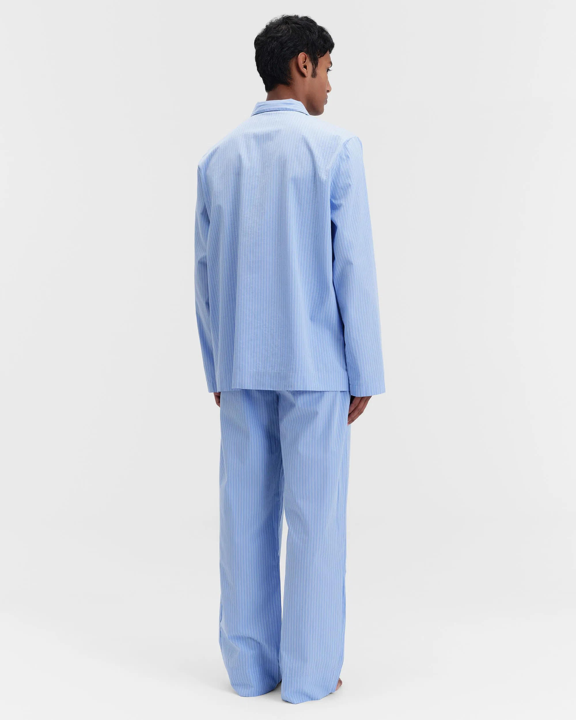 Pin Stripes Cotton Poplin Pyjamas Pants