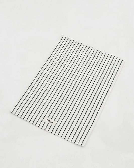 Racing Green Stripes Terry Bath Mat