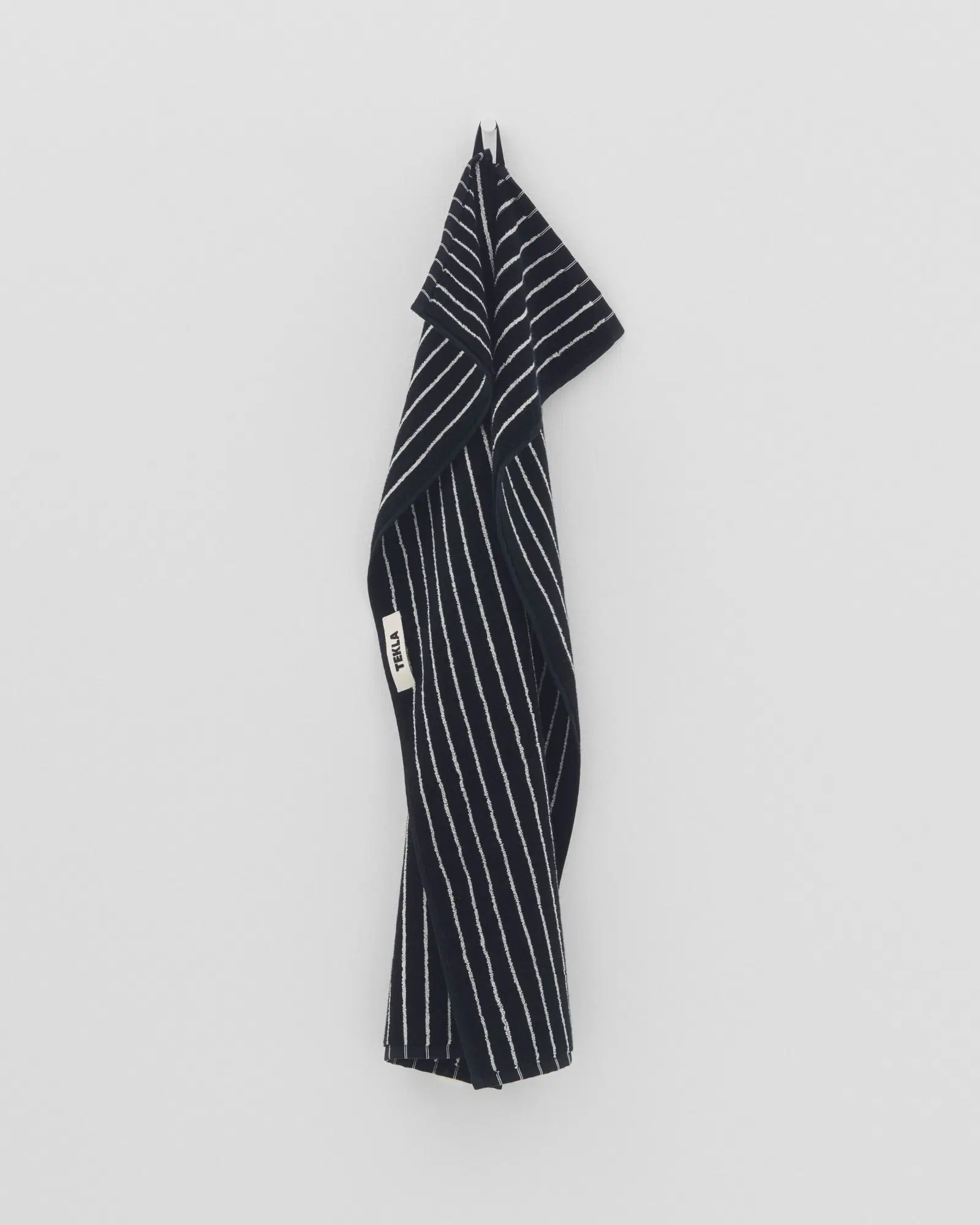 Black Stripes Terry Towel