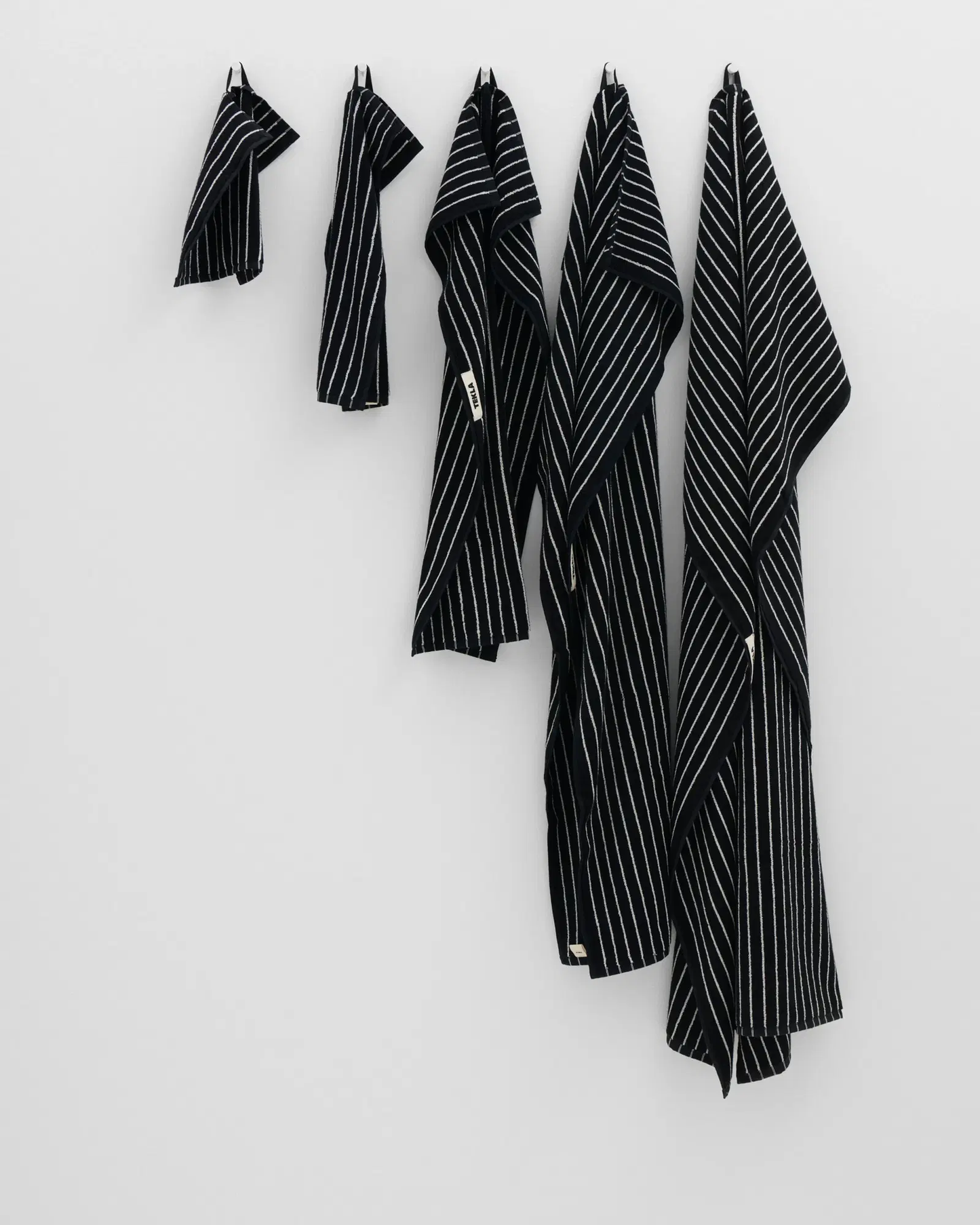 Black Stripes Terry Towel