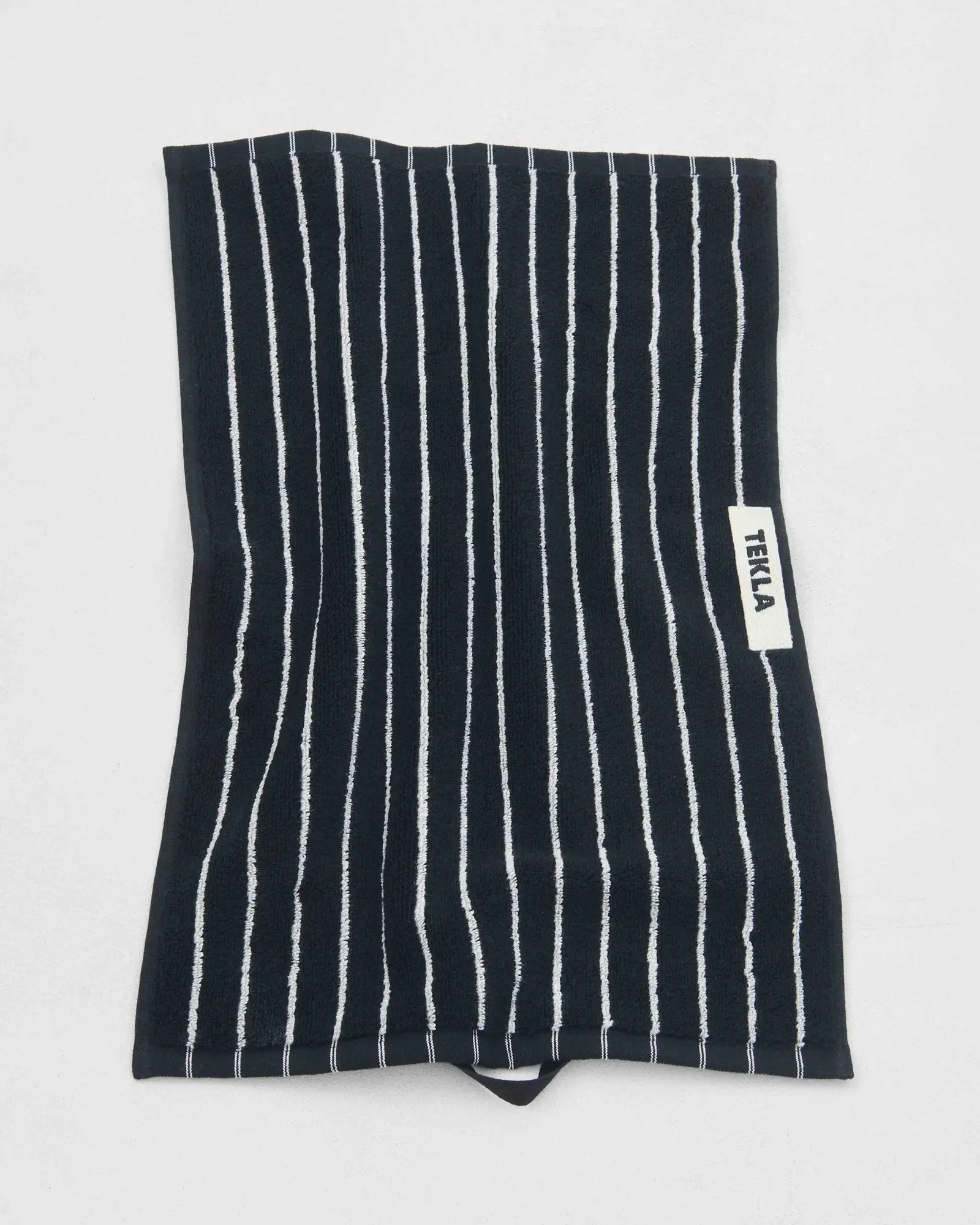 Black Stripes Terry Towel