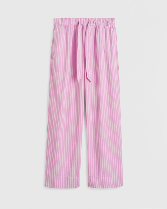 Purple Pink Stripe Cotton Poplin Pyjamas Pants