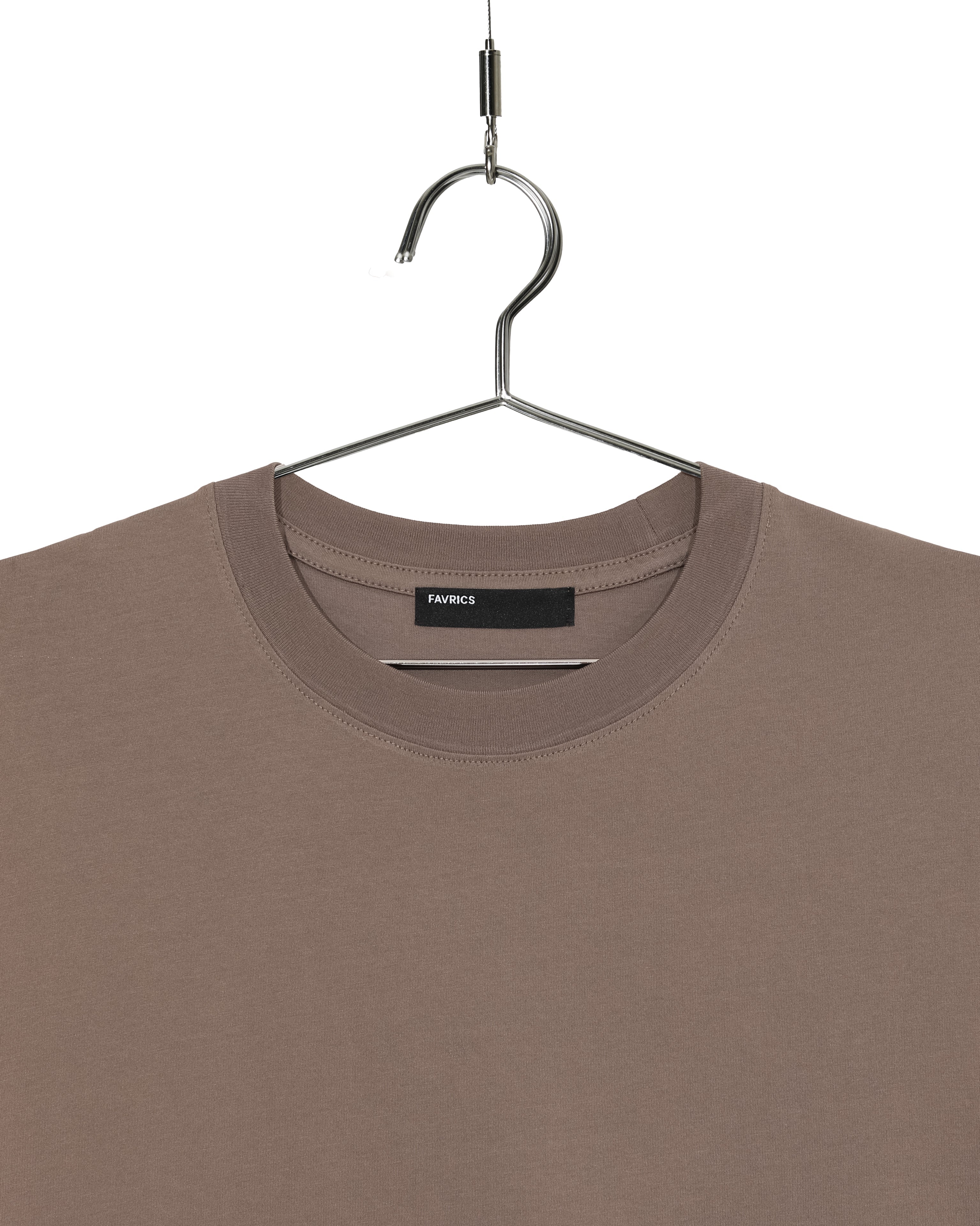 Mocha Silket Finished Cotton Everyday T-Shirt