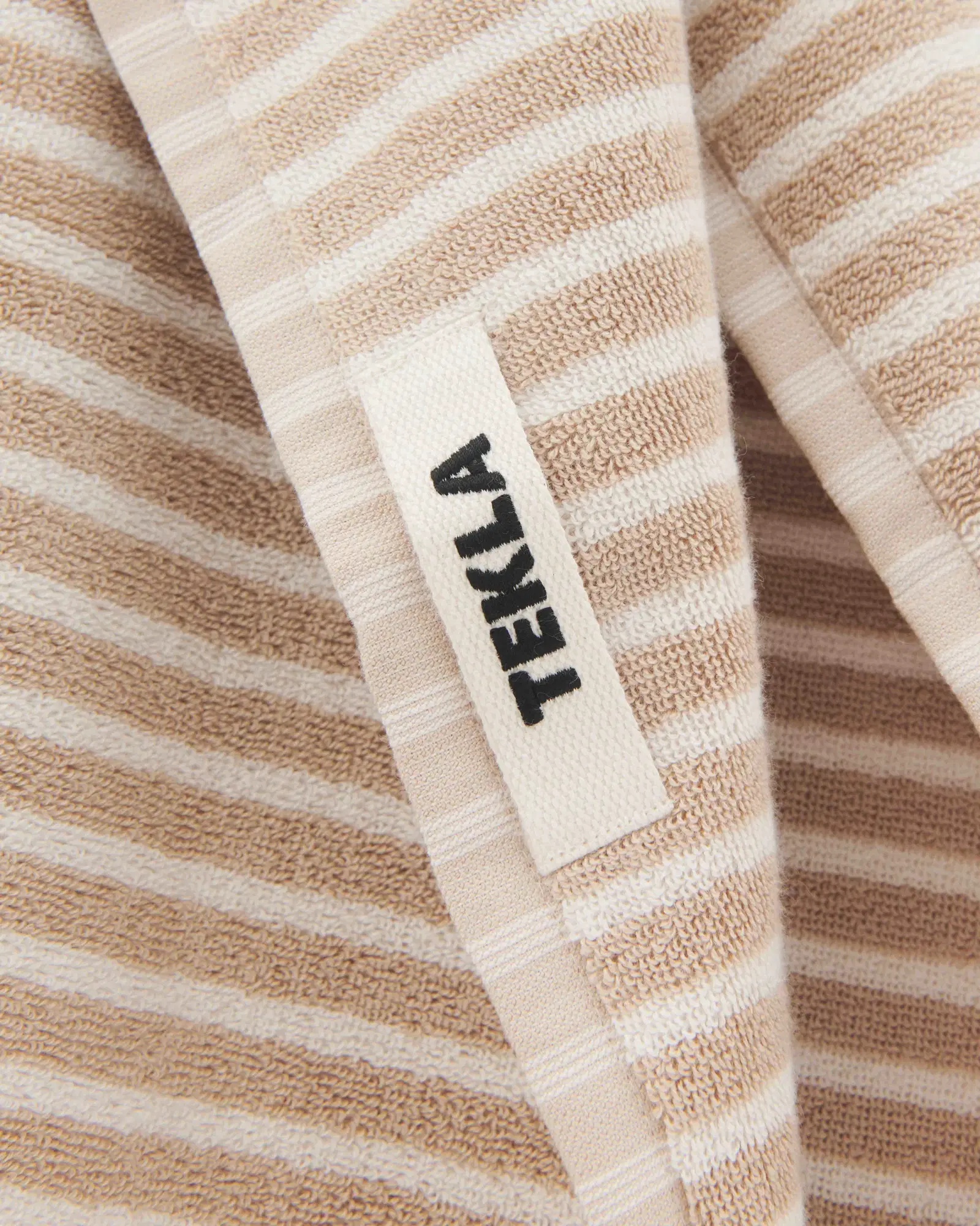 Ivory Stripes Terry Towel
