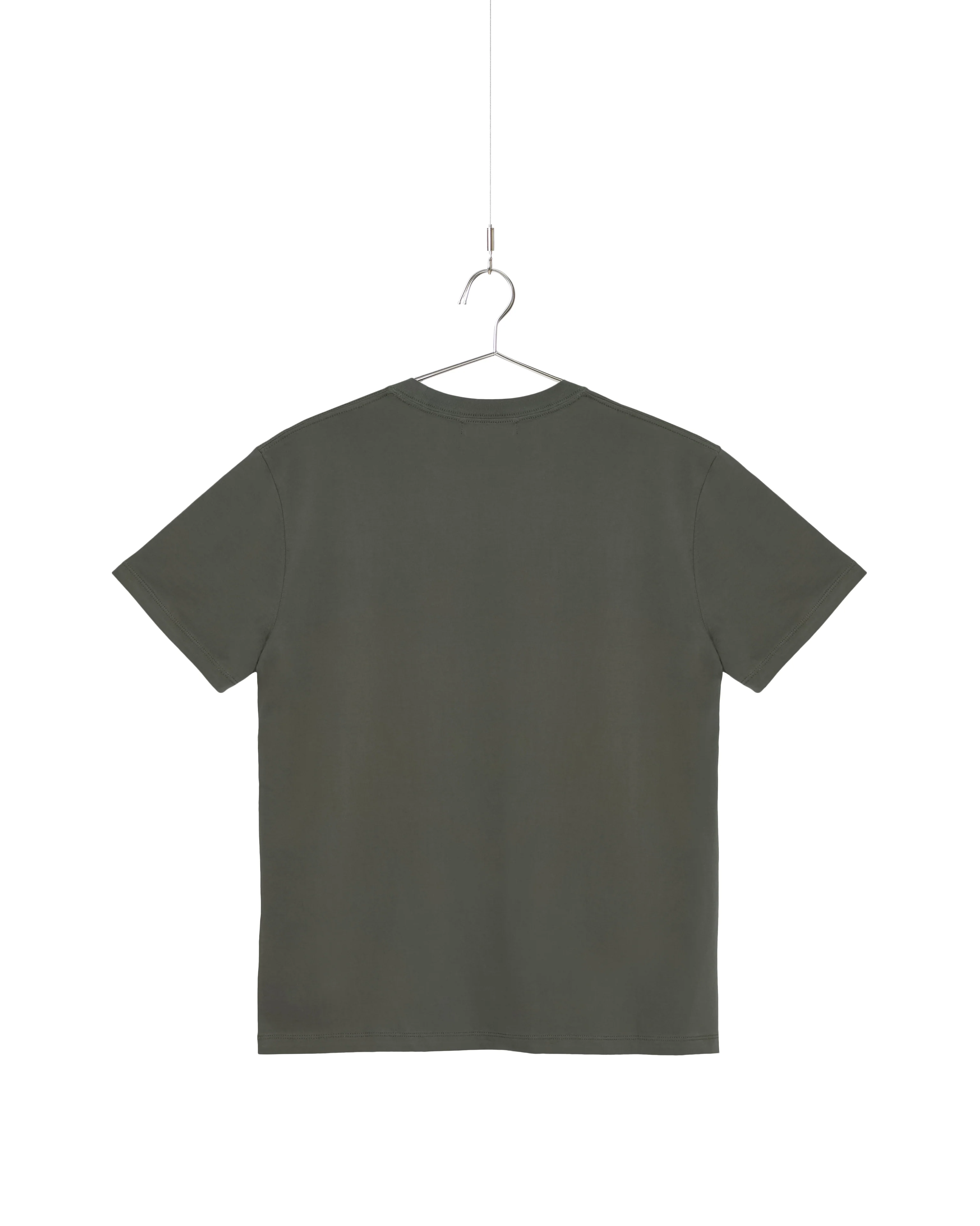 Forest Green Silket Finished Cotton Everyday T-Shirt