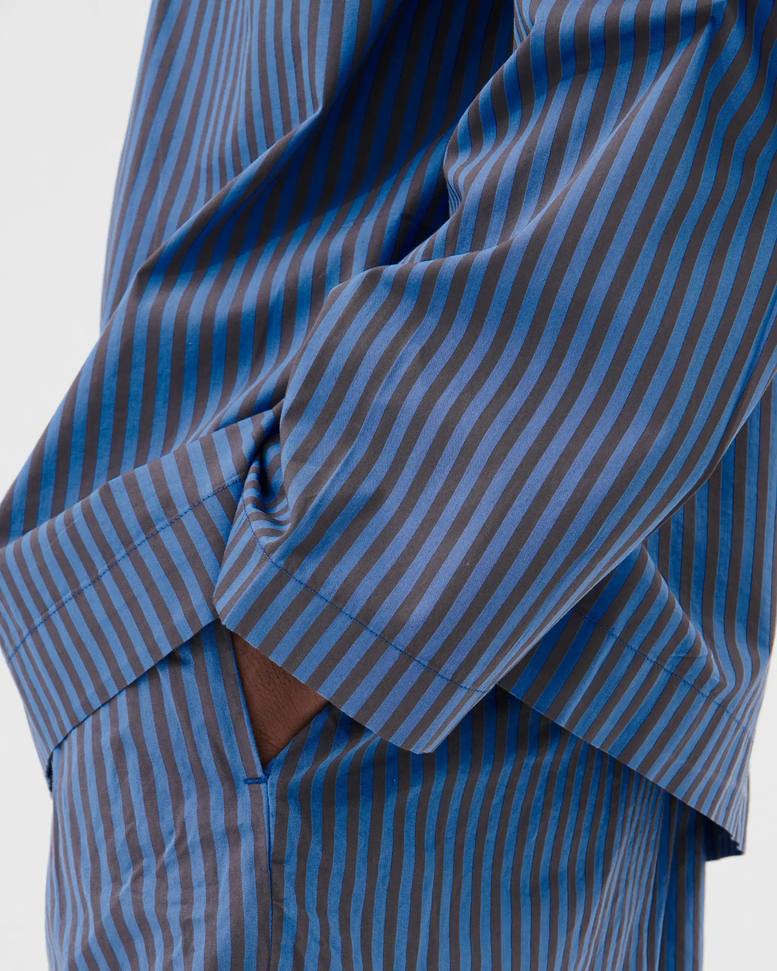 Verneuil Stripes Cotton Poplin Pyjamas Shirt