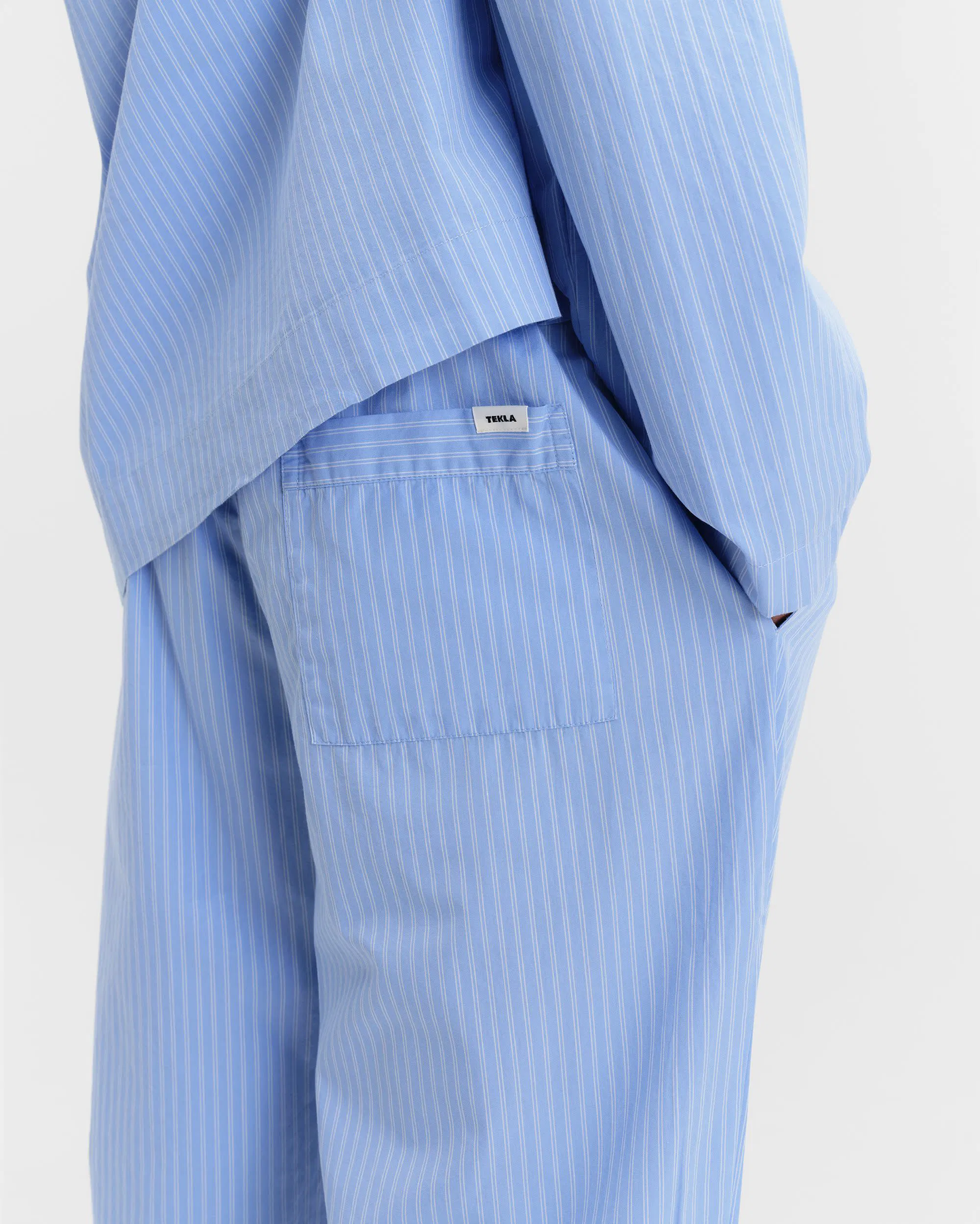 Pin Stripes Cotton Poplin Pyjamas Pants