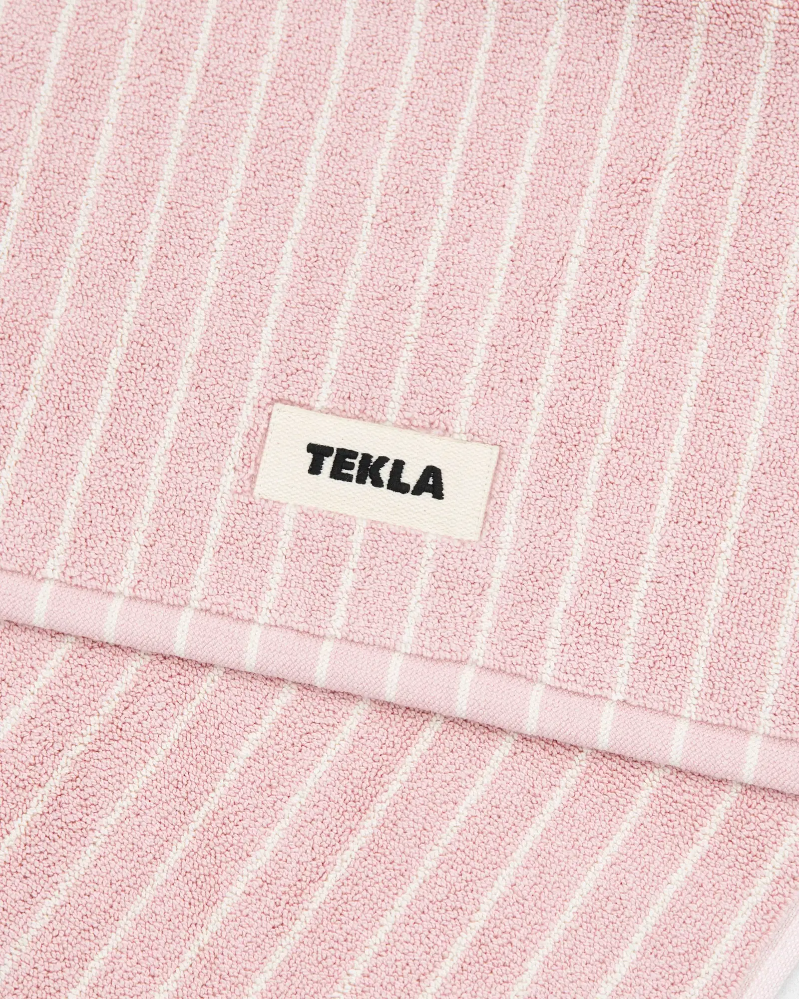 Shaded Pink Stripes Terry Bath Mat