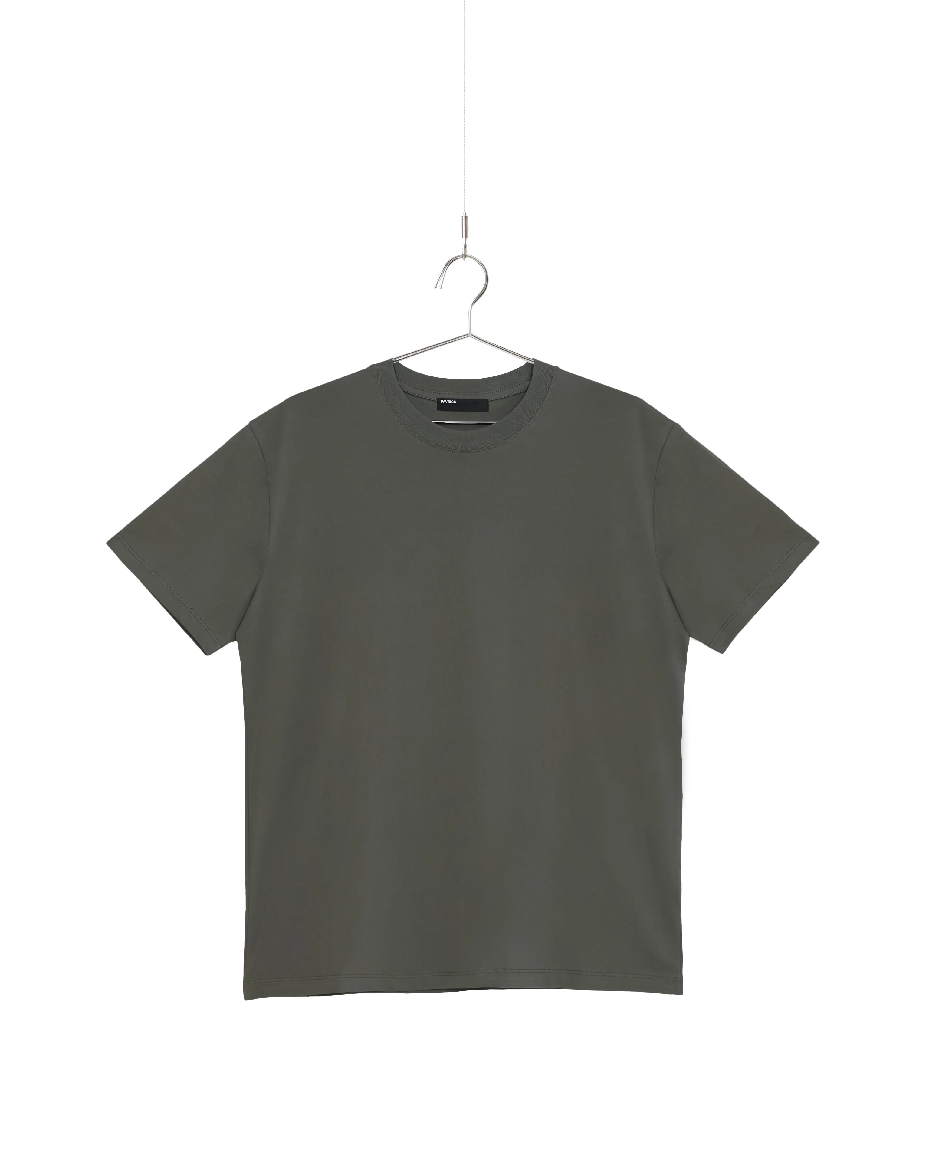 Forest Green Silket Finished Cotton Everyday T-Shirt