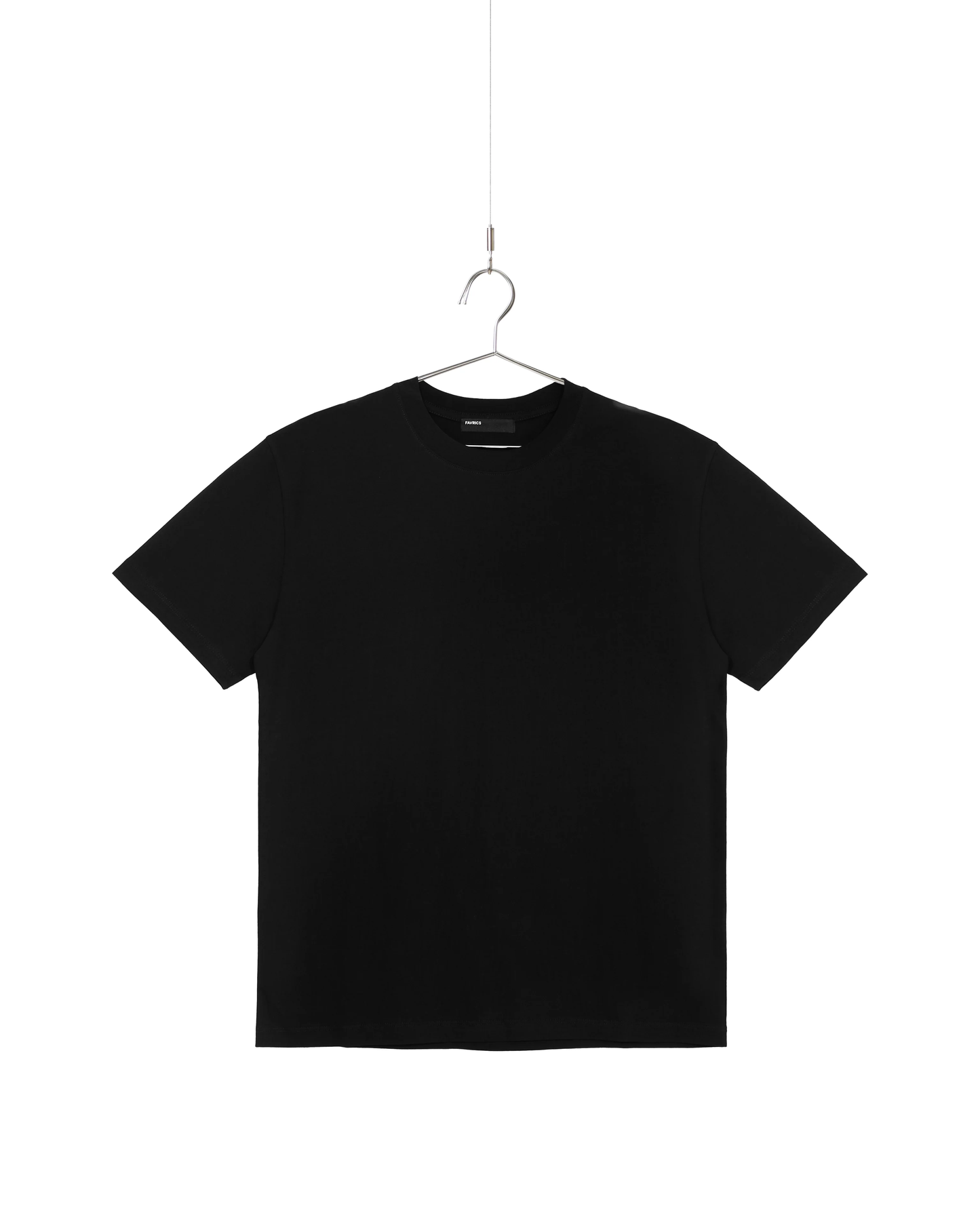 Black Silket Finished Cotton Everyday T-Shirt