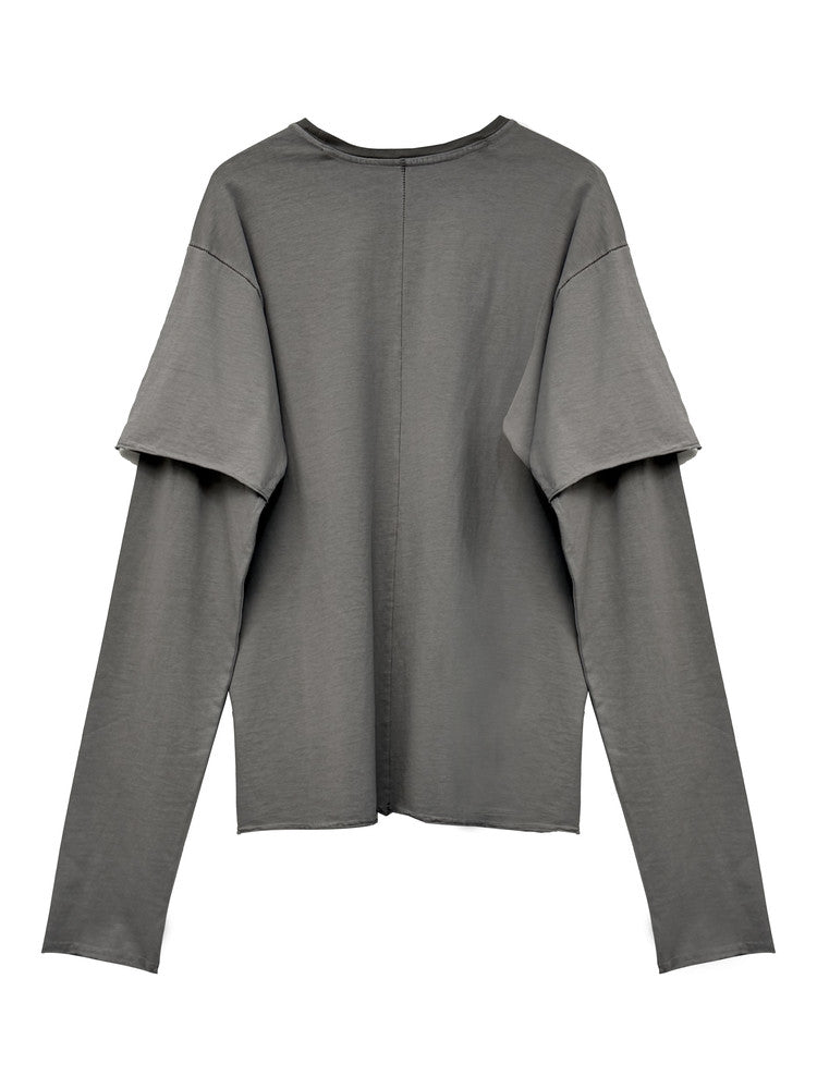 Earth Gray Dyed Long Sleeve
