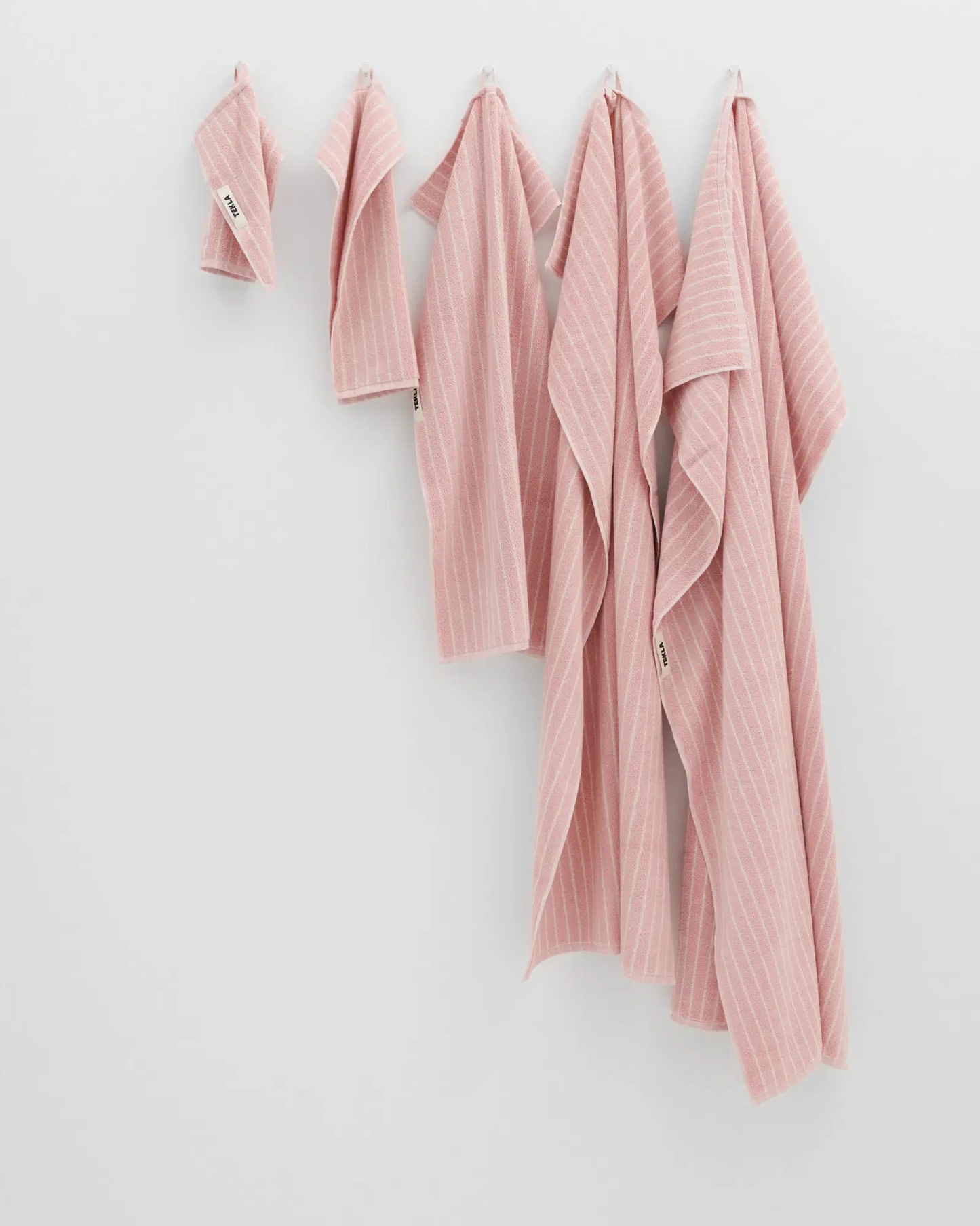 Shaded Pink Stripes Terry Towel