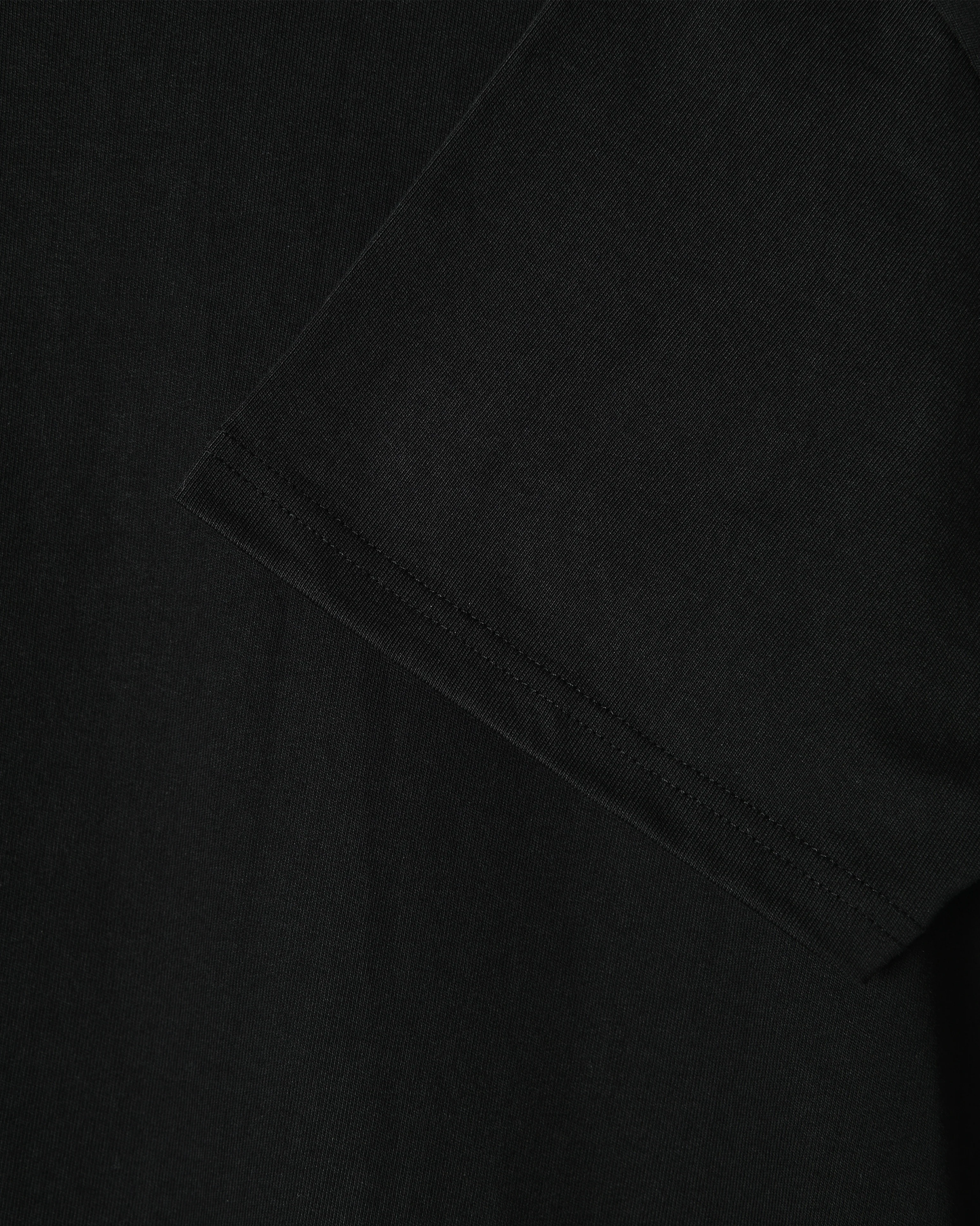 Black Heavyweight Cotton Jersey Classic T-Shirt