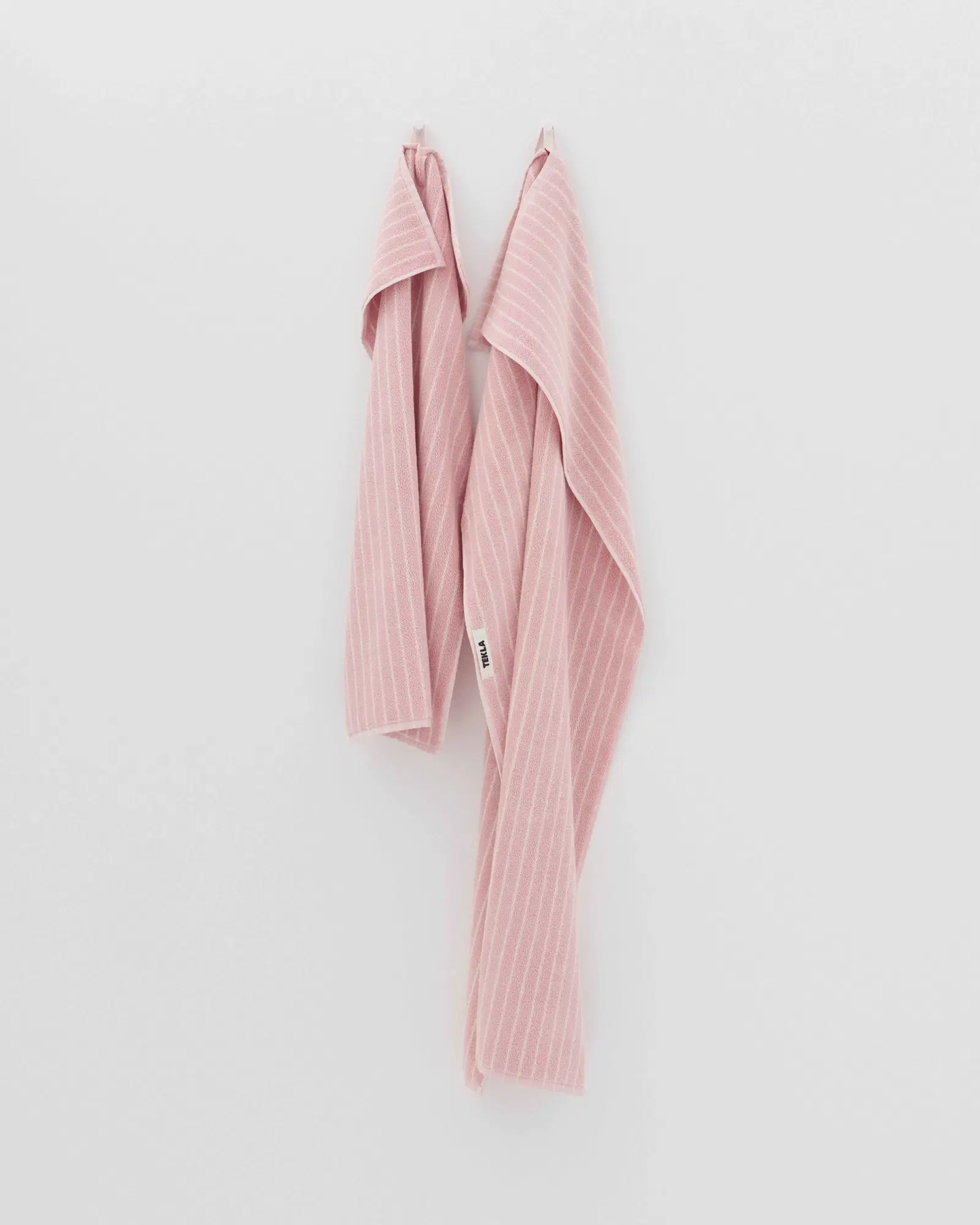 Shaded Pink Stripes Terry Towel