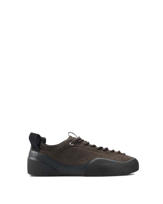 Chocolate/Natural Black Leather Suede 1PM Sneakers