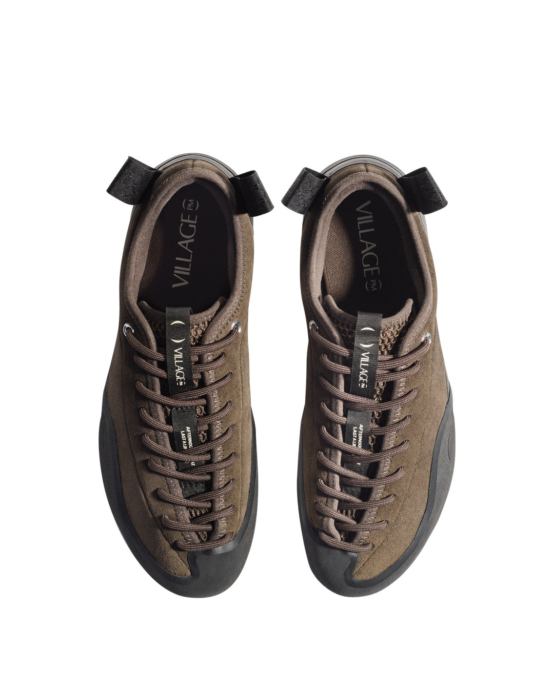 Chocolate/Natural Black Leather Suede 1PM Sneakers