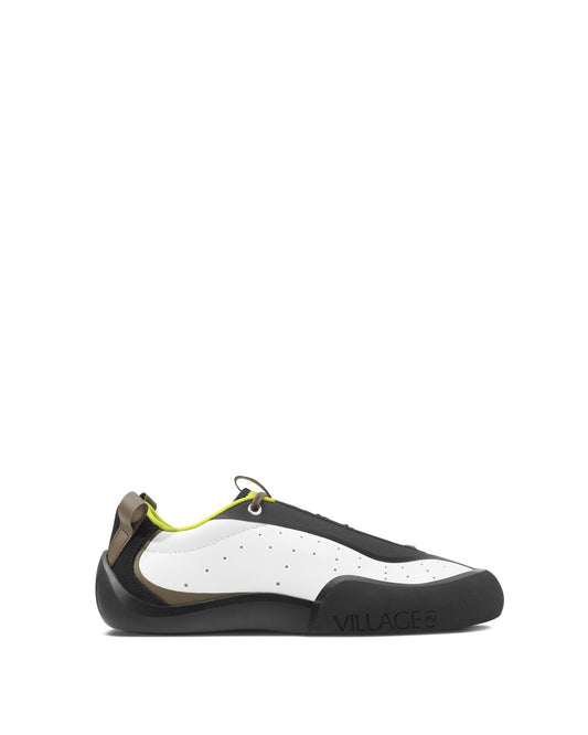 White-Lime/Natural Black Synthetic Leather 2PM Sneakers