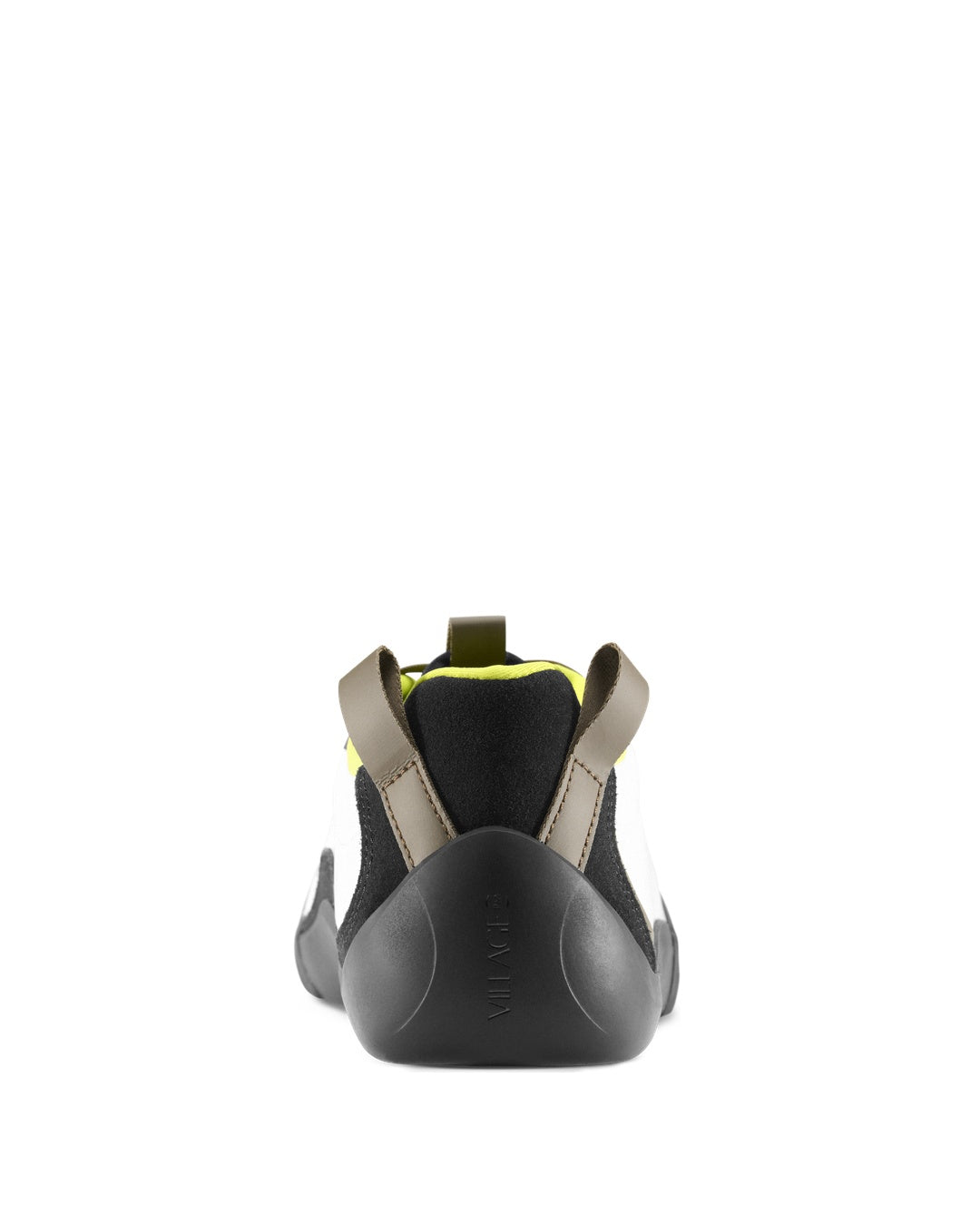 White-Lime/Natural Black Synthetic Leather 2PM Sneakers
