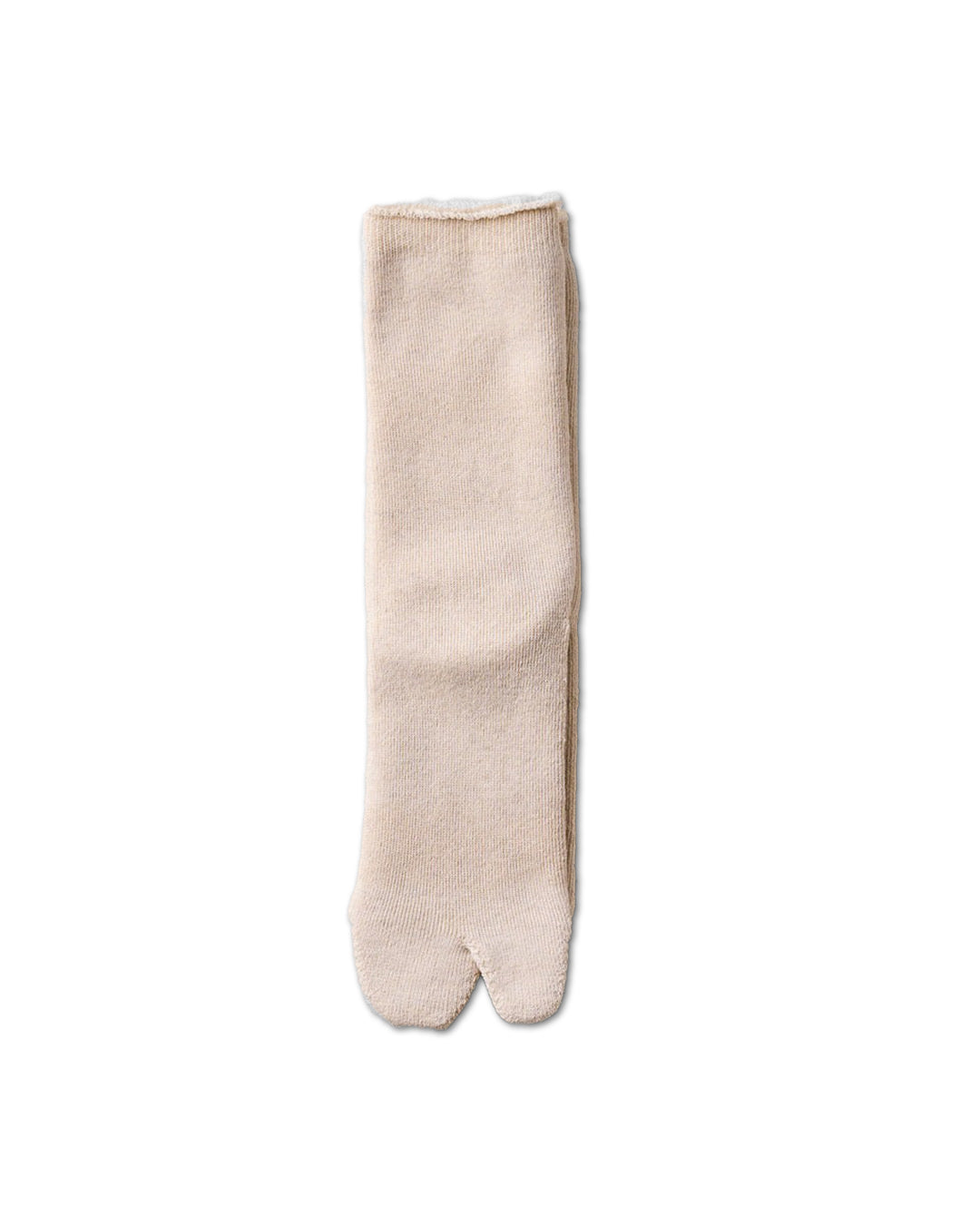 White Organic Cotton Yak Pile Tabi Socks